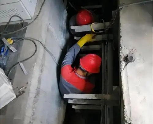 白茅湖农场电缆沟堵漏